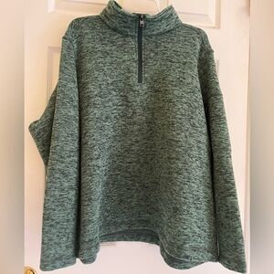 SOLD on another Platform! Lands End Women Fleece Green OEKO-TEX Quarter Zip 3X